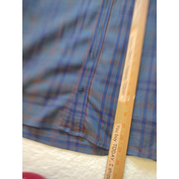 REI Button Up Shirt Men's XL Blue Plaid Casual‎ Long Sleeve  Outdoor 100% Cotton - Picture 6 of 10